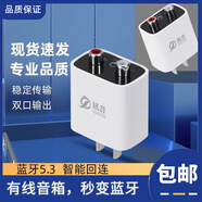 訊音藍(lán)牙5.3音頻接收器適配器老功放音響音箱轉(zhuǎn)無(wú)線無(wú)損立體聲雙輸出 藍(lán)牙接收器+二對(duì)二音頻線