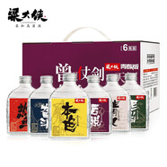 粱大俠100ml小酒純糧高粱酒 梁大俠白酒 40度 100mL 6瓶 粱大俠青春版