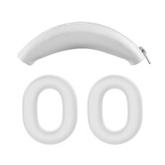 磊勝酷適用SONY索尼ULT WEAR頭戴式耳機(jī)保護(hù)套WH-ULT900N耳帽套硅膠耳罩 淺灰色全包頭梁套+耳帽套兩件套 Sony/索尼ULTWEAR