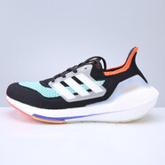阿迪達(dá)斯 （adidas）新款 Ultra Boost 21 男女UB21輕便緩震耐磨運(yùn)動(dòng)休閑跑步鞋 S23867/黑藍(lán)灰 40.5(250mm)