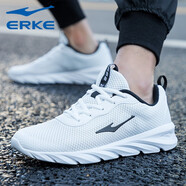 鴻星爾克（ERKE）男鞋跑步鞋2025夏季新款網(wǎng)鞋網(wǎng)面透氣休閑鞋男跑鞋運(yùn)動(dòng)鞋輕便跑鞋 正白4152 44