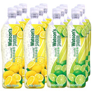 屈臣氏（Watsons） 青檸飲料濃漿/屈臣氏檸檬飲料濃漿 750ml 預(yù)調(diào)酒 青檸/檸檬各6瓶 750mL*12瓶