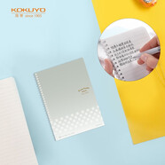 國譽(yù)（KOKUYO）雙螺旋裝訂本淡彩曲奇學(xué)生辦公筆記本子線(xiàn)圈本 8mm 【淡彩曲奇/橫線(xiàn)】pp面A6透明