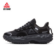 匹克（PEAK）【云騖1.0】態(tài)極云越野跑鞋新品防潑水耐磨減震機(jī)能輕戶外鞋 黑色/深灰 41