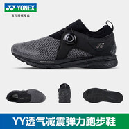 YONEX尤尼克斯慢跑鞋運(yùn)動跑步鞋官網(wǎng)yy輕量健身耐磨透氣動力墊減震緩沖 慢跑鞋SHR350MEX_007黑 男款 39