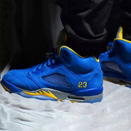 耐克（NIKE）新款男女鞋 Air Jordan 5 黑銀尼克斯白水泥大紅 CI3287-CD2720-400 蘭尼高中  36.5