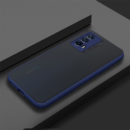 首基艾派 vivoiqooneo手機殼 vivoiQOOZ5新款全包防摔磨砂撞色手機保護殼硅膠 深藍-iQOOZ5【配鋼化膜】