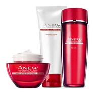 雅芳（AVON） Avon/雅芳新活彈潤緊致潔面洗面奶爽膚水精華液面霜眼霜提拉 潔面+水+面霜