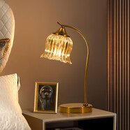 遠(yuǎn)盛達(dá)美式臺燈臥室床頭燈復(fù)古奢華客廳書房歐式田園風(fēng)溫馨浪漫古典裝飾 C款 按鈕開關(guān)