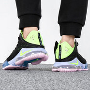 耐克（NIKE）男鞋夏季新款運動(dòng)鞋LeBron 19 Low詹姆斯19代氣墊緩震低幫籃球鞋 DO9828-001/黑熒光綠 40.5