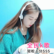 電音全民K歌唱歌錄音專用耳機(jī)頭戴式 有線手機(jī)臺式電腦蘋果安卓通用 k哥錄課錄歌耳麥帶麥克風(fēng)一體話筒 白色雙插頭【臺式電腦】