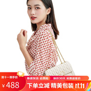 摩登密碼（MOONDEMIMA）七夕情人節(jié)禮物送女友老婆2025新款包包女包單肩斜挎包鏈條小方包 5339白色【禮盒包裝】