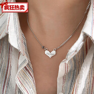 綻森老鳳凰銀樓款925純銀愛心項(xiàng)鏈女韓版ins簡(jiǎn)約心形鎖骨鏈學(xué)生氣質(zhì)網(wǎng) xl316(項(xiàng)鏈) 925銀