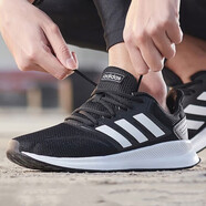 阿迪達斯 （adidas）跑步鞋男鞋2025夏季FLUIDSTREET低幫防滑耐磨輕便百搭透氣運動鞋 F36199 40