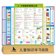 兒童知識(shí)學(xué)習(xí)墻貼套裝7張小學(xué)生一二年級(jí)語(yǔ)文拼音數(shù)學(xué)公式大全掛圖表