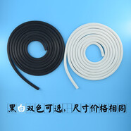 樂湃 紗窗壓條塑鋼窗戶嵌入皮膠條紗網(wǎng)壓密封條壓紗條鋁合金門窗卡條 黑色PVC材質(zhì) 直徑4.5mm粗（10米長）