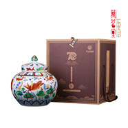 勇士的榮耀酒 貴州醬香型白酒 高端文創(chuàng  )白酒 53度 3.5L 1壇 五彩魚(yú)藻紋蓋罐