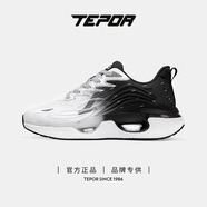 天跑十號男鞋運動鞋跑鞋春秋新款飛織透氣網(wǎng)面鞋女情侶休閑鞋子 星浪黑 37