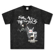 云薔TRAVIS SCOTT說唱ASAP 侃爺比伯阿姆德雷克XXX美式嘻哈說唱復(fù)古 德雷克....-水洗黑 S