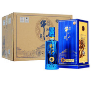 牛欄山百年牛欄山白酒 52度炫藍(lán)瓶龍騰嘉釀18 濃香型 500ML *6瓶 整箱裝
