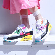 耐克（NIKE）男女鞋AIR MAX 90運動(dòng)休閑鞋運動(dòng)慢跑鞋  537384-111 CJ5482-100 彩虹 38