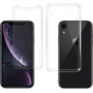 拓蒙 蘋果Xs/x手機殼硅膠xsmax保護套iPhonex全包防摔殼男女款后背軟套 適用于蘋果x/xs/10 蘋果XR【6.1英寸】 手機殼透明-只有殼(環(huán)保材料，無異味）