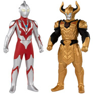 萬代（BANDAI） 奧特曼怪獸套裝 超決戰(zhàn)軟膠系列 兒童玩具 利布特奧特曼VS迪亞波羅69062