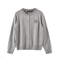 保羅·彼得秋季女子時(shí)尚舒適休閑長(cháng)袖針織衫輕薄開(kāi)衫 MFDC34671 淺灰色 MFDC34673 常規 M (160) 90-105斤