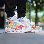 耐克（NIKE）男鞋 Air More Uptempo皮蓬 運(yùn)動(dòng)籃球鞋 AV3809-700 漸變 炫彩 40.5