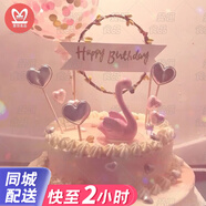 曼恒網(wǎng)紅創(chuàng)意女神生日蛋糕女士同城配送當(dāng)天配送老婆女友閨蜜生日禮物 G款火烈鳥蛋糕 8英寸(適合2-4人)