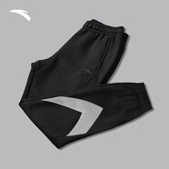 安踏休閑褲男秋冬季加絨加厚棉質(zhì)長(zhǎng)褲直筒寬松褲子衛(wèi)褲男褲運(yùn)動(dòng)褲男 B款城堡灰【束腳-常規(guī)】 XL /180