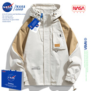 NASAGOOD官方外套男春秋季潮流休閑夾克男士工裝棒球服上衣服春季男裝大碼 NASA02卡其【常規(guī)款】 XL （建議125-145斤）