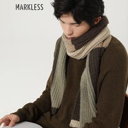 MARKLESS新款男士毛衣春季純色寬松針織衫慵懶高級感打底毛衫外套MSB3740M 可可棕 170/M