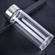 花行玻璃杯單層加厚高硼硅便攜車(chē)載男女泡茶家用水杯耐熱透明杯子定制 308-4單層加厚無(wú)網(wǎng)500ml