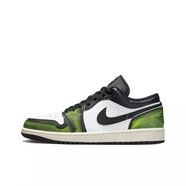 耐克（NIKE）男鞋Air Jordan 1 喬1 AJ1低幫休閑運動(dòng)籃球鞋 DN3705-003白黑綠 44