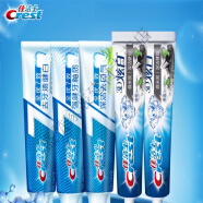 佳洁士（CREST）全优七效牙膏家庭实惠装减少牙垢清新口气多效720g 微米炭180.gx2+深洁去口气+强健