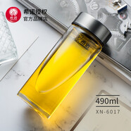 希諾單層玻璃杯大容量戶(hù)外旅行便攜水杯喝水家用透明車(chē)載杯子男女士 A款6017l-不帶濾網(wǎng)-外觀(guān)大530ml