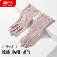 南極人夏季騎行防曬手套女薄款戶(hù)外蕾絲網(wǎng)紗可觸屏防滑透氣開(kāi)車(chē)手套 芋灰紫【網(wǎng)眼透氣】