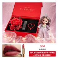 香奈兒（Chanel） 口紅coco限量版禮盒絲絨唇膏 送女朋友老婆女神情人節(jié)日生日禮物 58#+娃娃+玫瑰