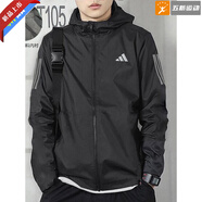 阿迪達斯 （adidas）外套男裝女裝 秋季新款運動(dòng)休閑訓練服百搭梭織防風(fēng)上衣連帽夾克 HZ4523建議拍大一碼 2XL