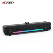 奮達(dá)（F&D）E300電腦音響有線小音箱臺式低音炮家用桌面筆記本usb游戲音箱迷你長條電競炫彩燈 E300電腦音箱