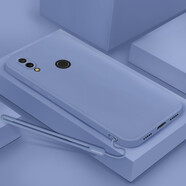 漢牌 適用小米紅米R(shí)edmi Note7手機(jī)殼保護(hù)套磨砂全包防摔男女卡通可愛文字軟殼 薰衣草灰-純色+手繩 紅米Note7/Note7pro通用