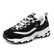 斯凱奇（Skechers）女鞋春秋2025新款經(jīng)典熊貓鞋輕便運動鞋休閑鞋厚底增高老爹鞋女 66666179-BKW 35.5