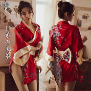 趣內(nèi)衣性感睡衣制服誘惑睡裙女護和服婚花紗嫁學(xué)院生秘書古裝長裙 嬌羞和服無扇日系美娘 均碼 圖片款