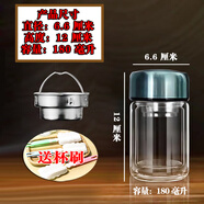 木普森迷你小水杯雙層玻璃杯耐熱精致可愛男女便攜防燙小容量口袋杯定制 寶石藍(lán)180毫升 萬象網(wǎng)