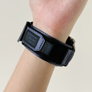 原裝適用魔術(shù)貼尼龍回環(huán)華為手表GT4表帶GT2男3女watch4小米S3opp 深藍色 適用 華為GT2/GT3女款42mm-20mm