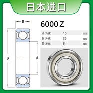 NSK軸承6000進(jìn)口6001高速6002靜音6003高溫6004日本6005ZZ單列DDU 6000Z金屬密封