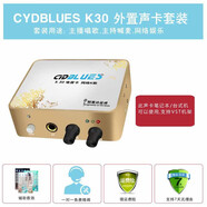 創(chuàng  )意達藍調 創(chuàng  )意達藍調K30USB外置聲卡電容麥套裝筆記本電音聲卡電腦k歌機架精調調試安裝電腦聲卡套 K30單聲卡