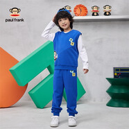 大嘴猴（paul frank）童裝兒童套裝2025秋冬季款中大童潮酷男女童寬松舒適中大童休閑裝 112F藍色 130