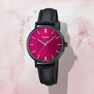 卡西歐（CASIO）時尚ins風(fēng)指針簡約商務(wù)輕奢女表LTP-VT02BL-1A 2A 3A 4A 石英表 LTP-VT02BL-4A